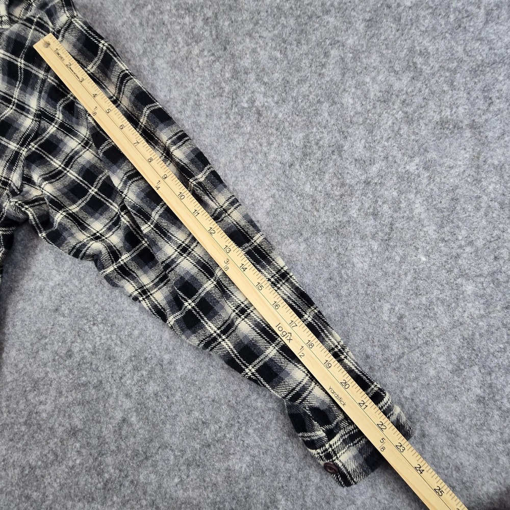 Moose Creek Shirt Mens LT Black Plaid Flannel Button Up Long Sleeve Tall Casual - Picture 9 of 11